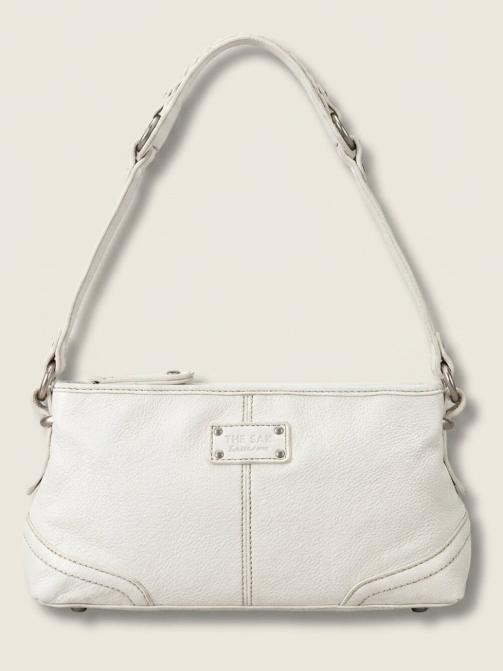 The Sak Leather Shoulder Bag in White